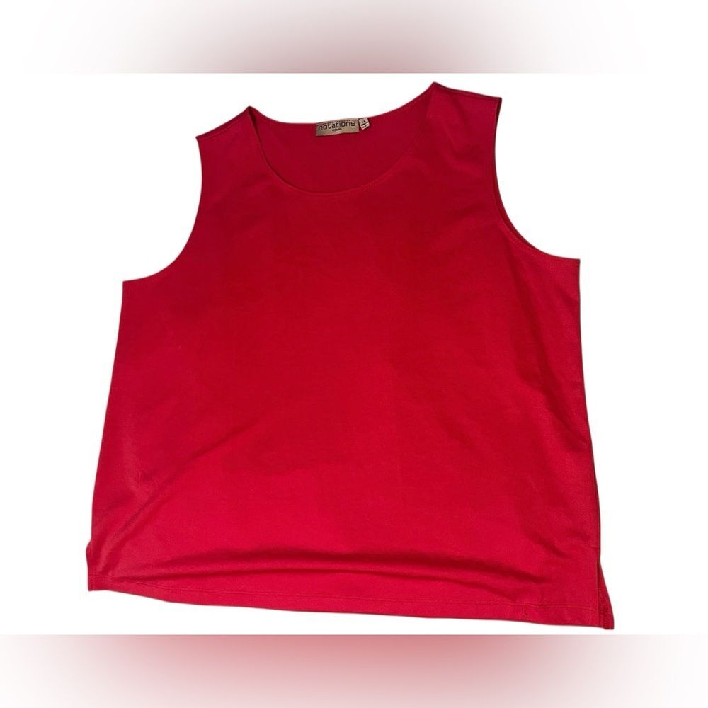 Notations Women Red Sleeveless Top